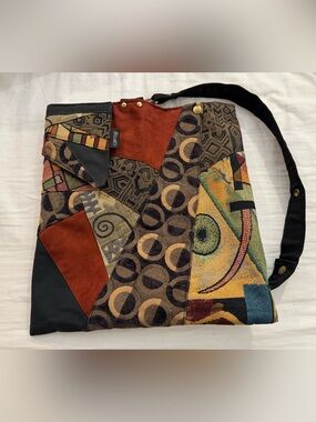 Carson Rogers "Carogi" Abstract Tapestry Convertible Bag / Backpack - Boho Art